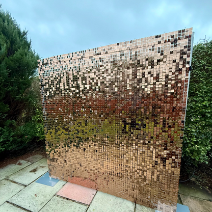 Sunset Bronze Sequin Wall