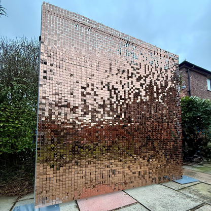 Sunset Bronze Sequin Wall