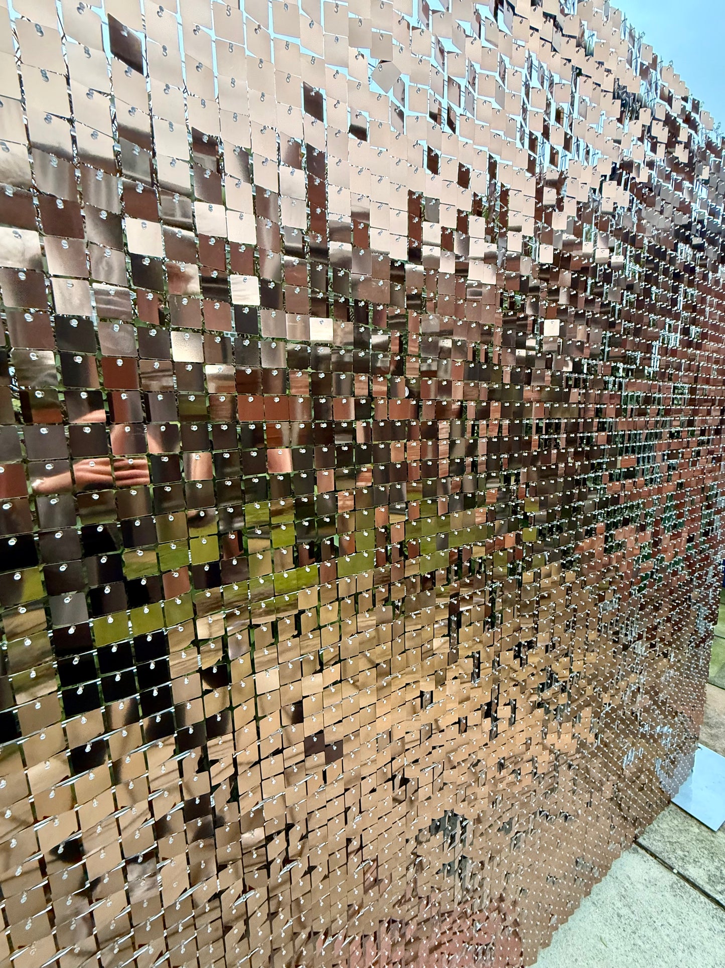 Sunset Bronze Sequin Wall