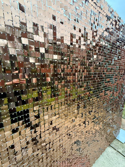 Sunset Bronze Sequin Wall
