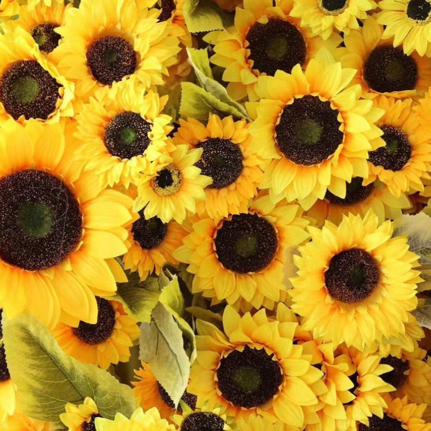 5D Sunflower Luxury Flower Wall - Cloth Backed