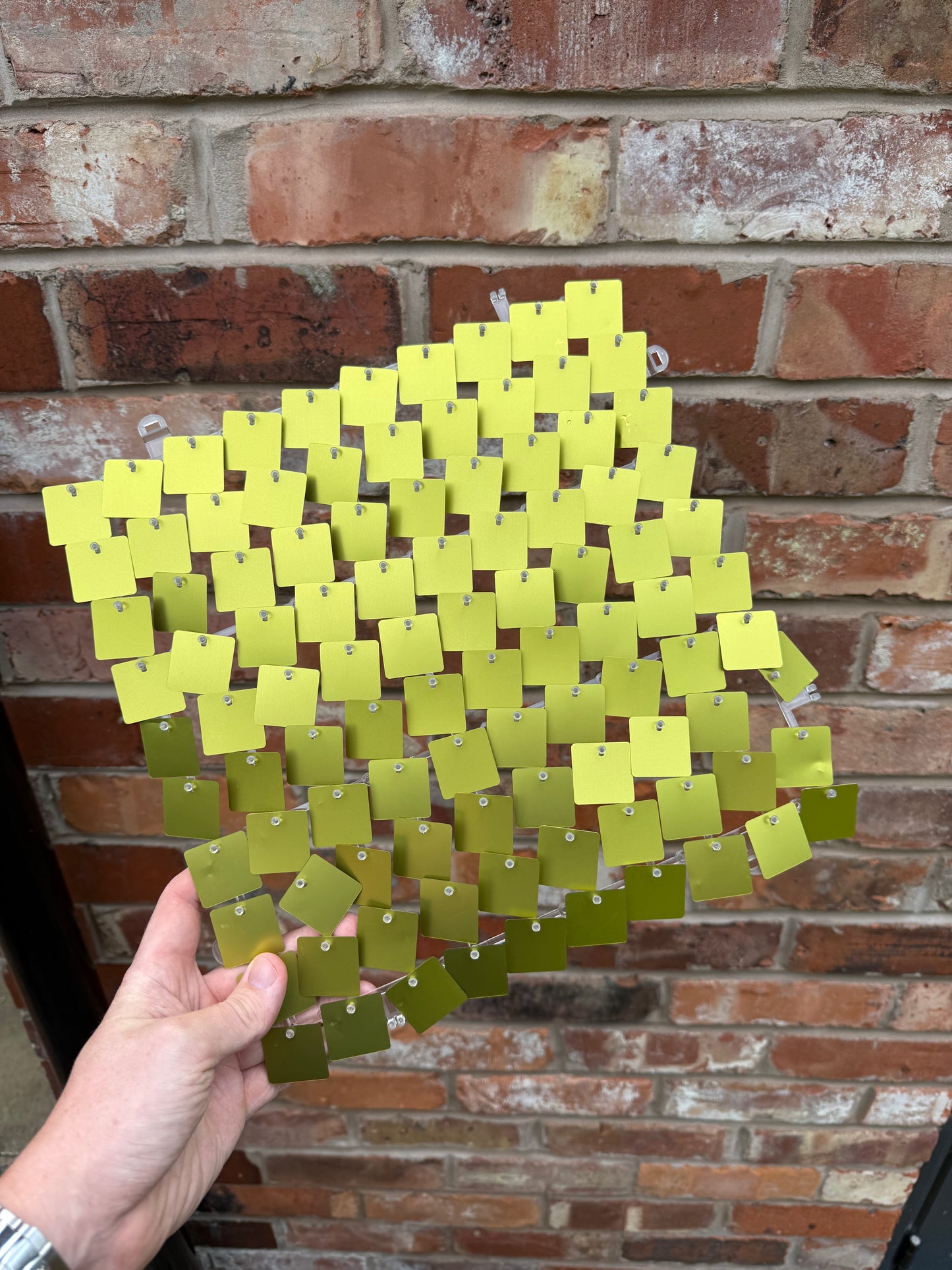 Chartreuse Sequin Wall - 49 Panels