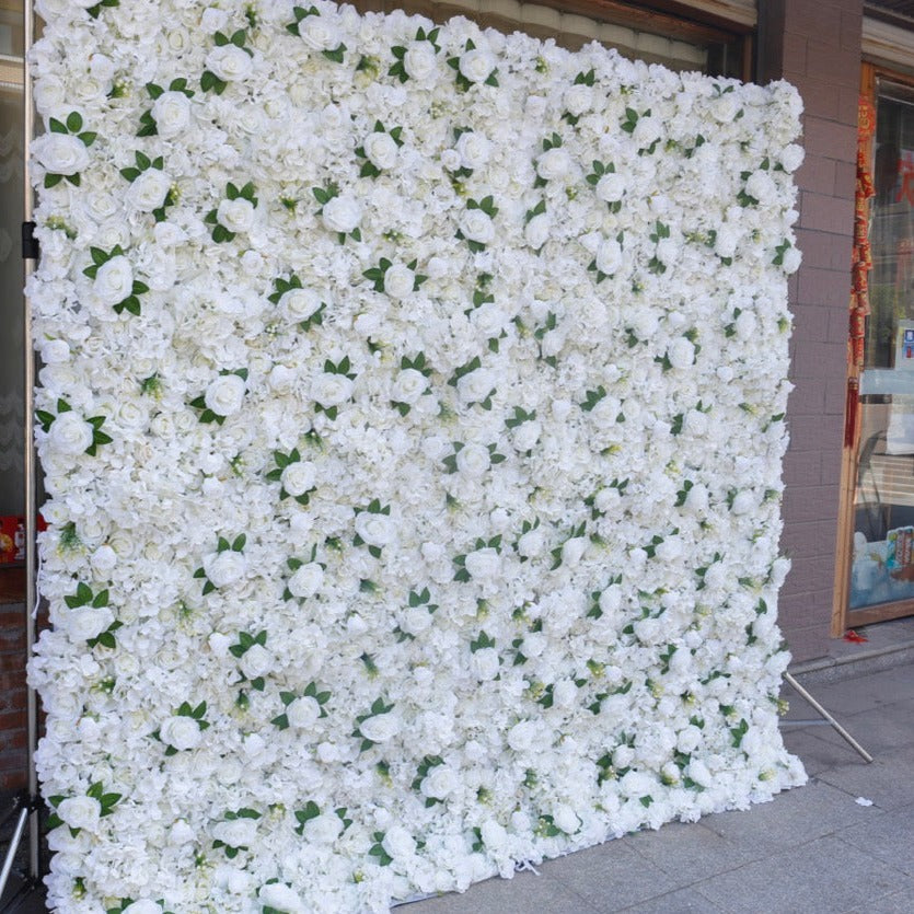 Ivory Greener Premium Flower Wall - Cloth Backed