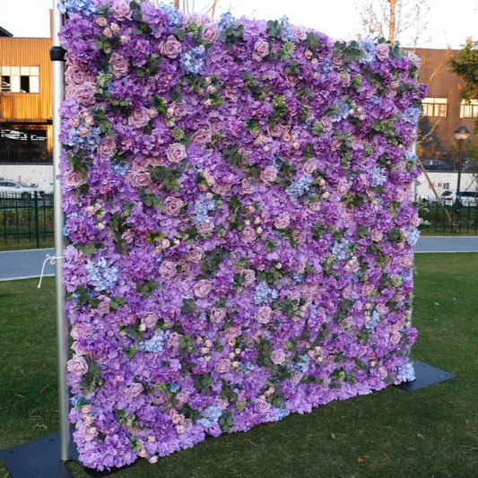 Lavender Deluxe Flower Wall - Cloth Backed
