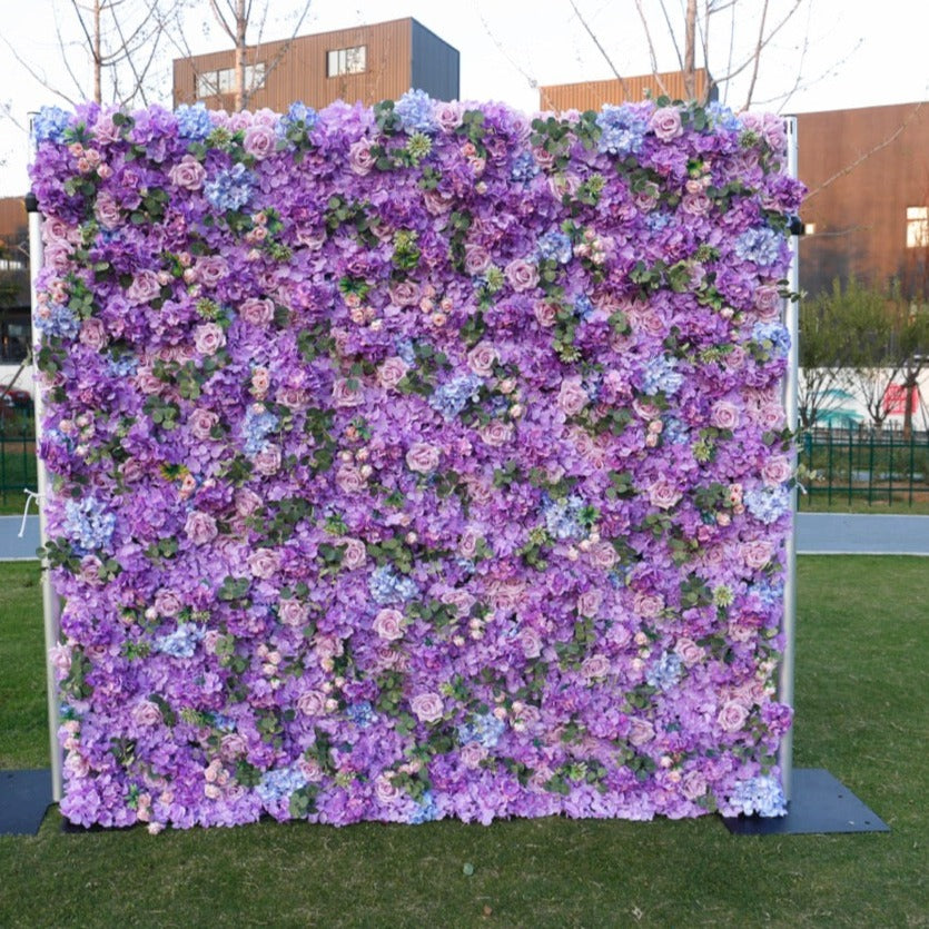 Lavender Deluxe Flower Wall - Cloth Backed