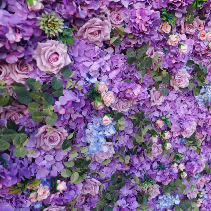 Lavender Deluxe Flower Wall - Cloth Backed