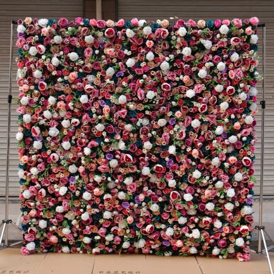 Mixed Pinks Deluxe Flower Wall - Cloth Backed