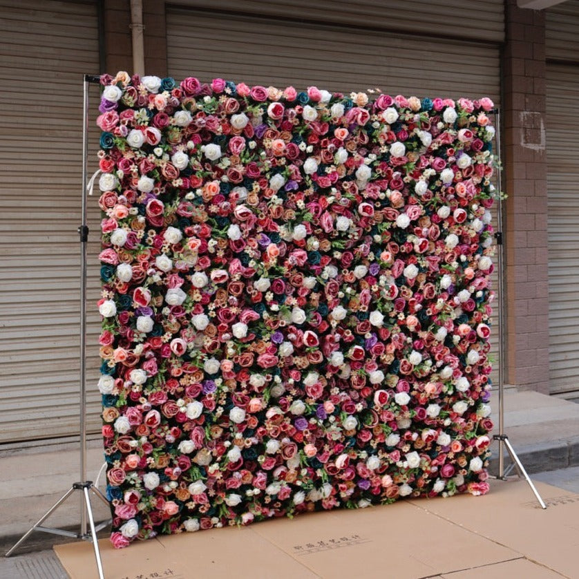 Mixed Pinks Deluxe Flower Wall - Cloth Backed