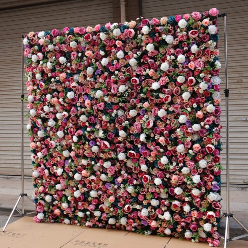 Mixed Pinks Deluxe Flower Wall - Cloth Backed