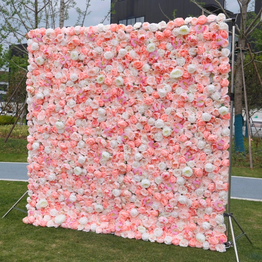 Blush Pink Premium Flower Wall - Cloth Backed