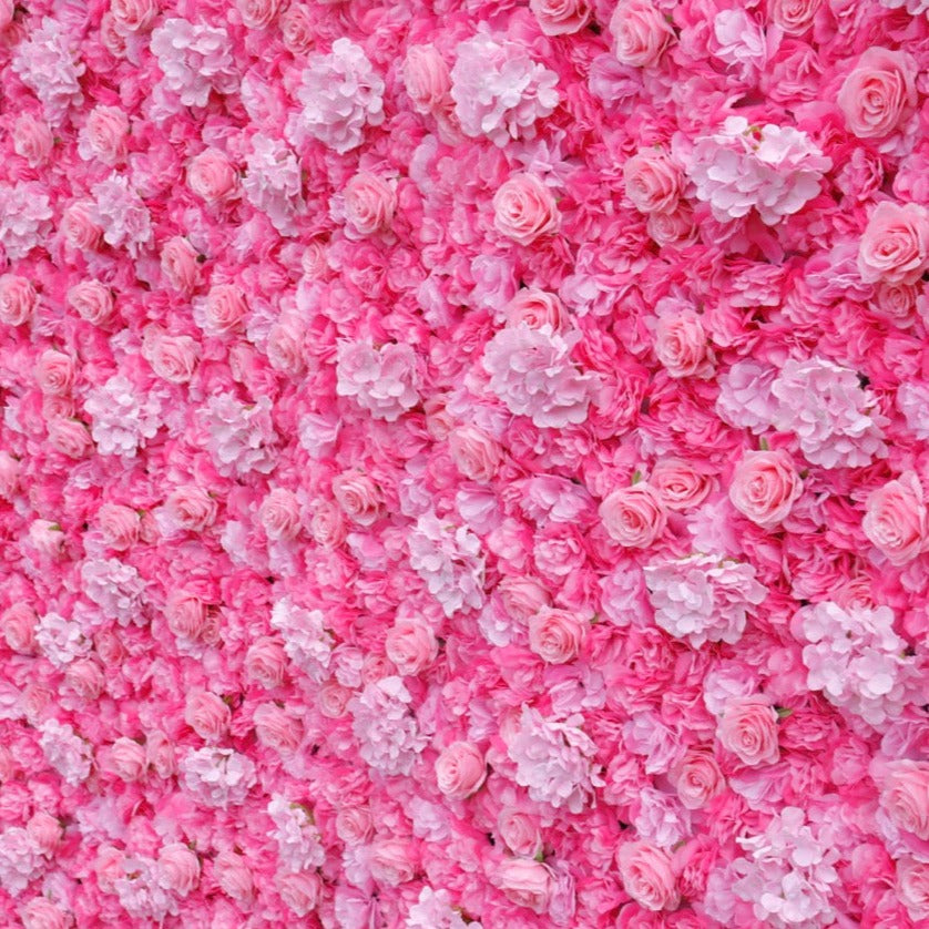 Hot Pink Premium Flower Wall - Cloth Backed