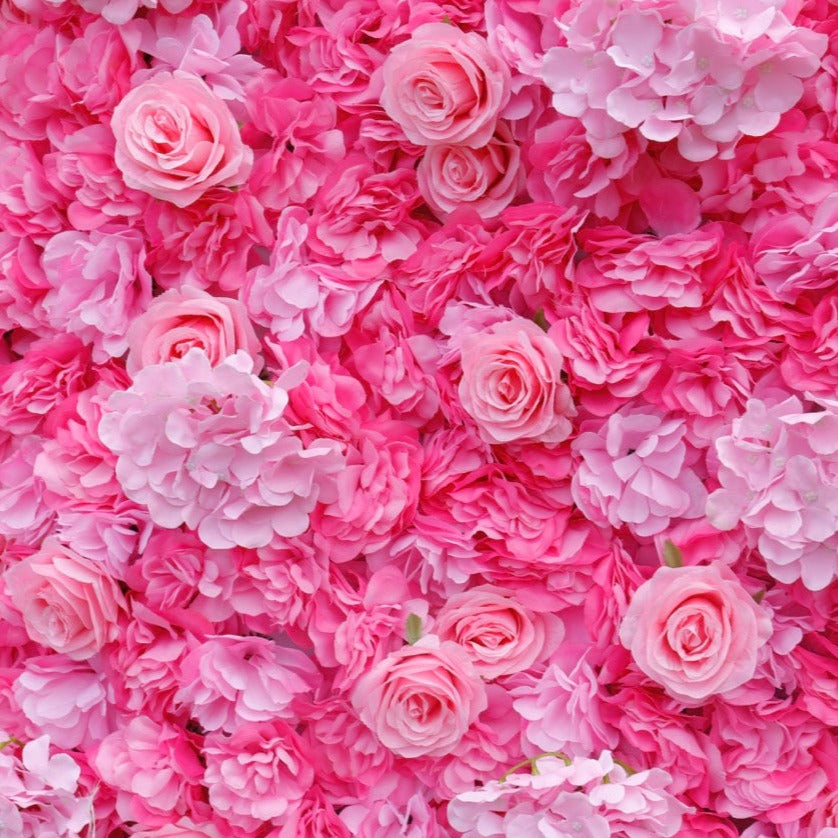 Hot Pink Premium Flower Wall - Cloth Backed