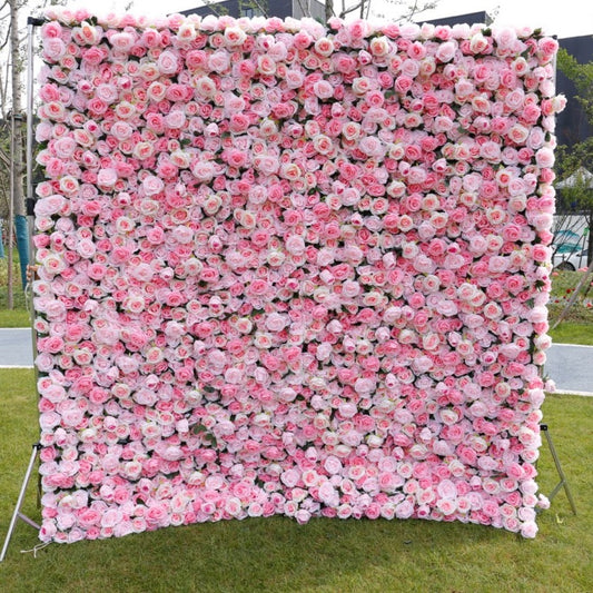 5D Light Pink Rose Deluxe Flower Wall - Cloth Backed