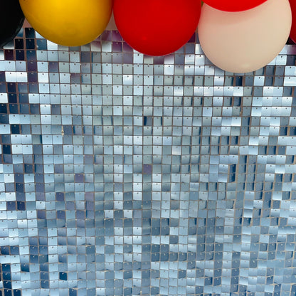 Matte Blue Sequin Wall - In Stock