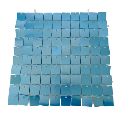 Matte Blue Sequin Wall - In Stock