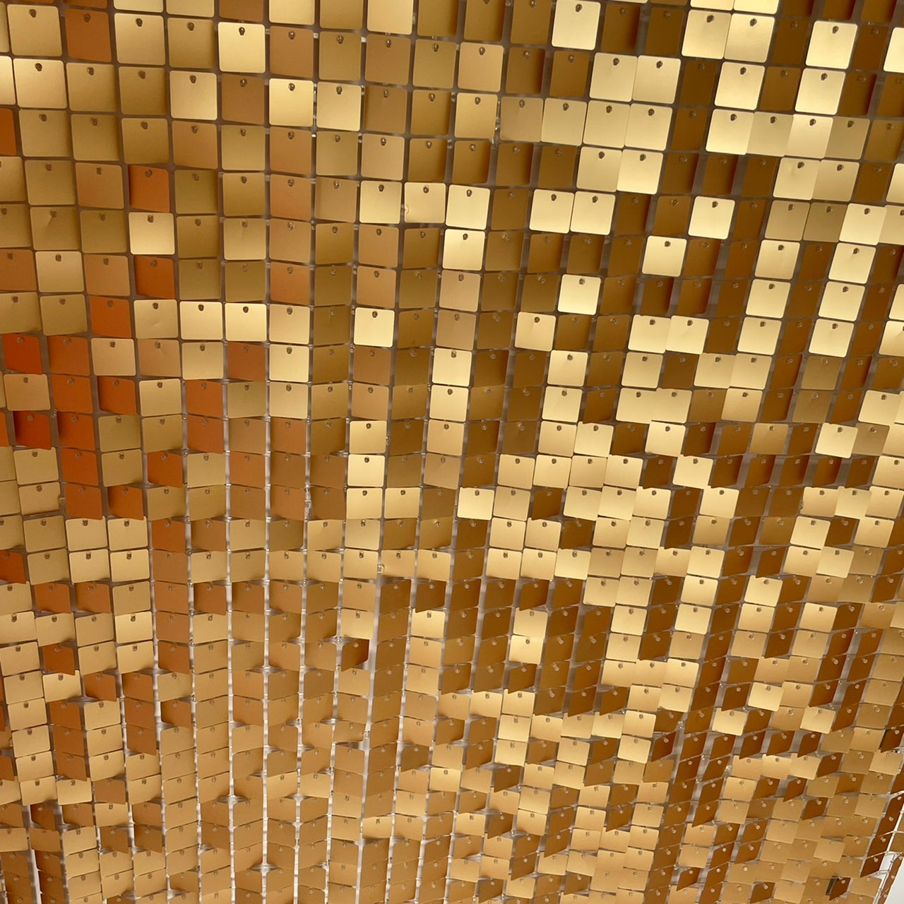 Gold Matte Sequin Wall