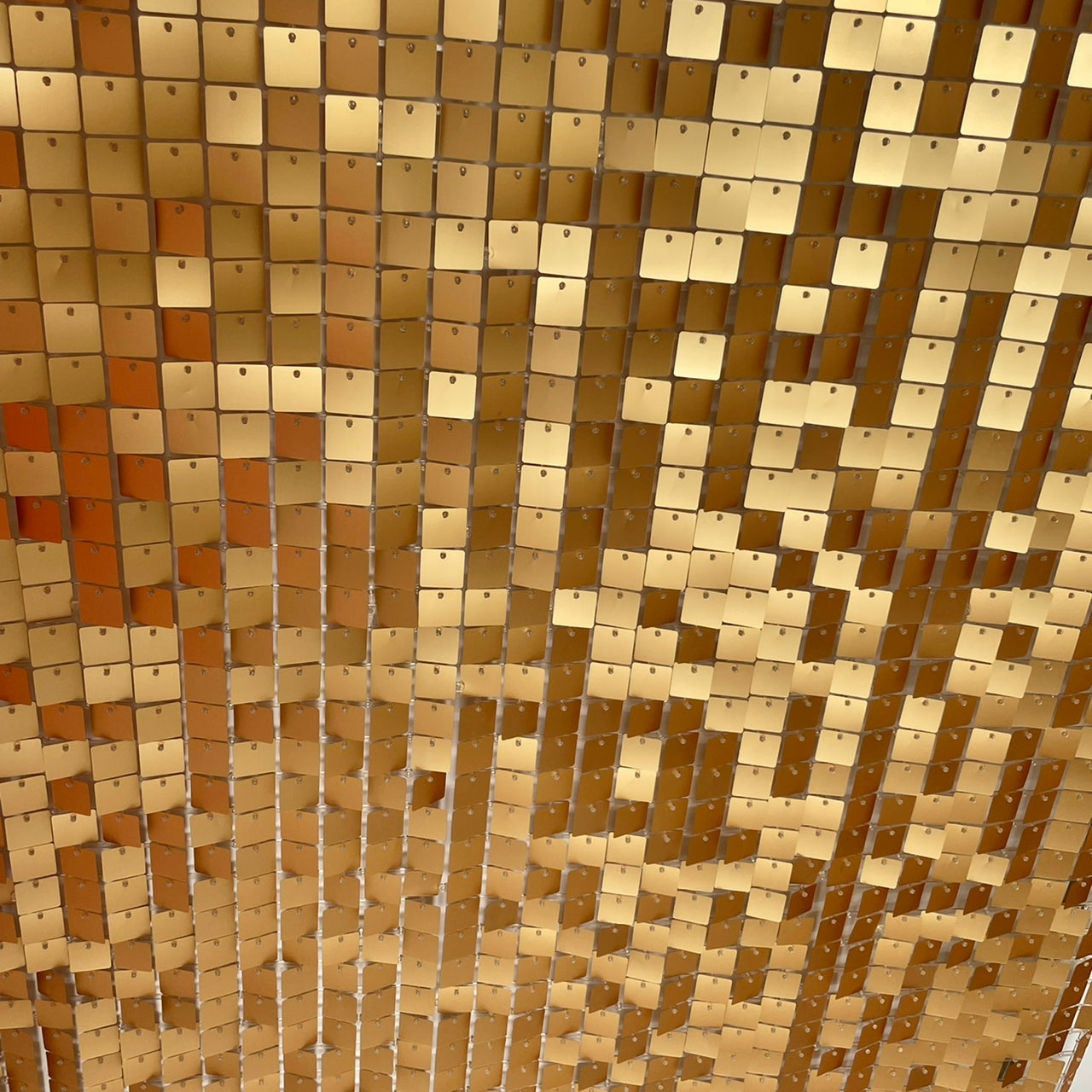 Matte Gold Sequin Wall - Express Delivery