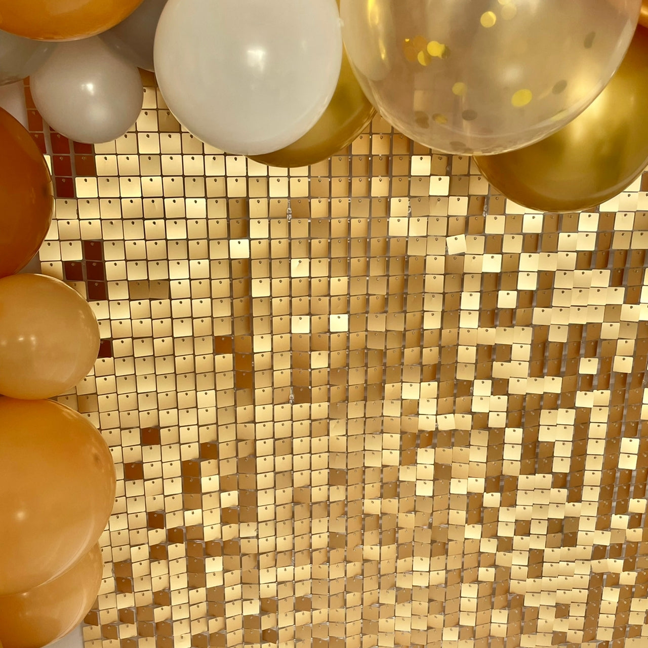 Gold Matte Sequin Wall