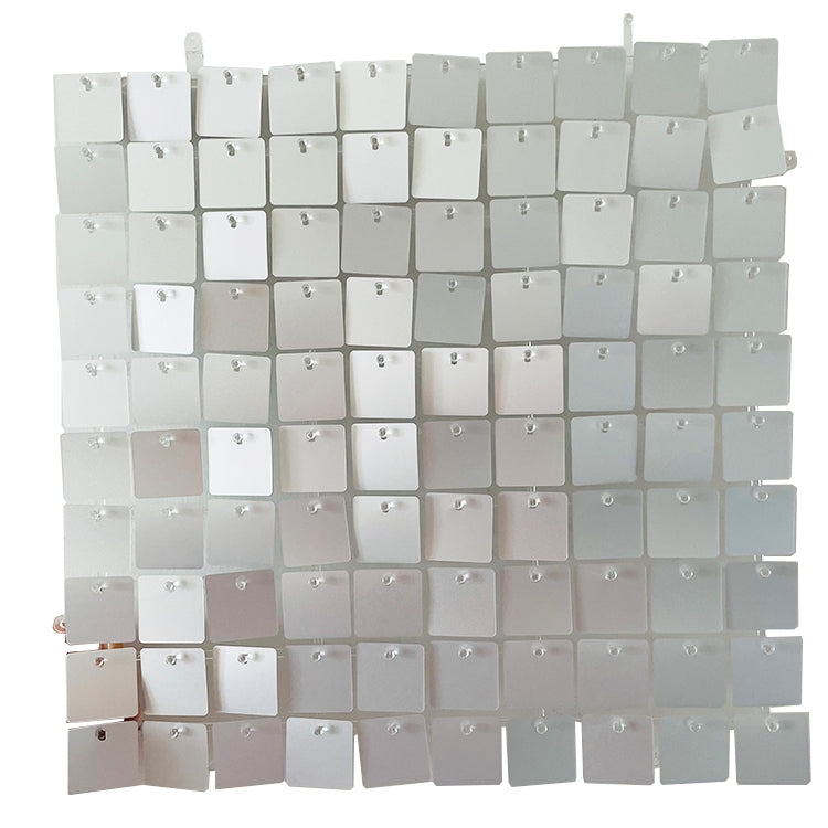 Silver Matte Sequin Wall