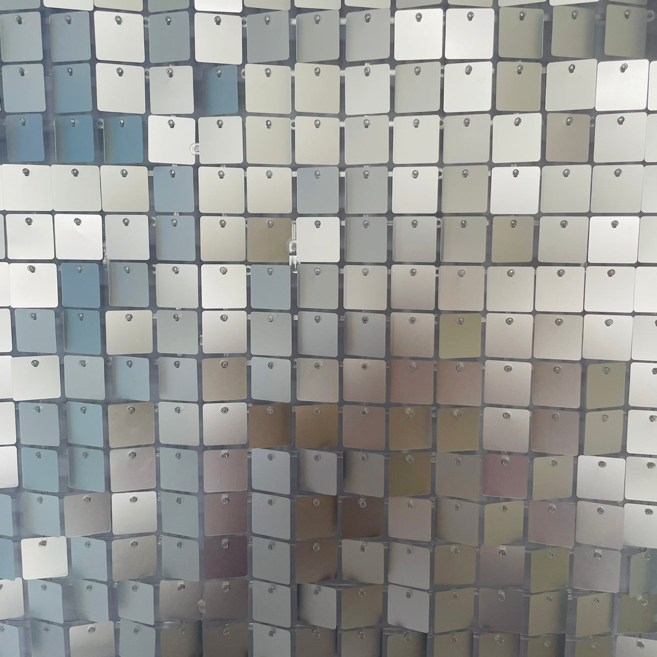 Matte Silver Sequin Wall - In Stock