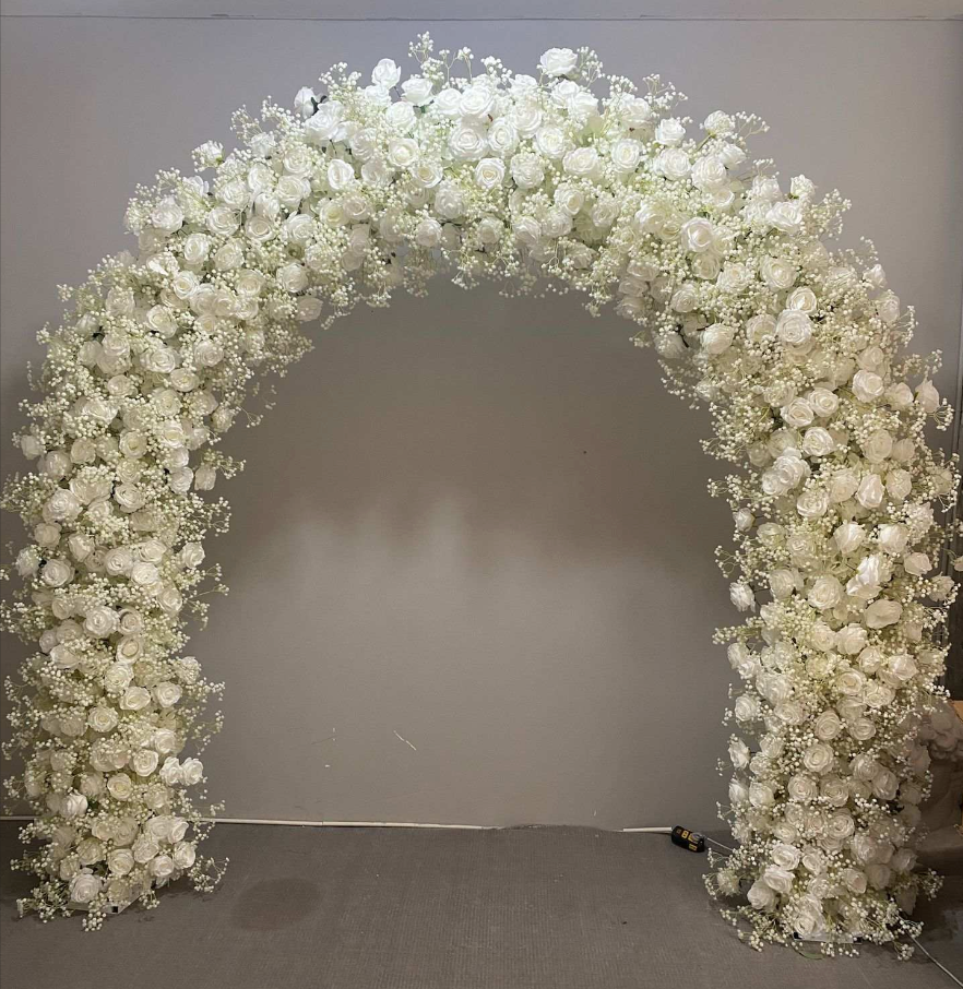 White Baby's-Breath Floral Luxury Arch - 2.4m
