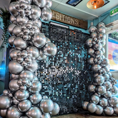 Black Shiny Sequin Wall