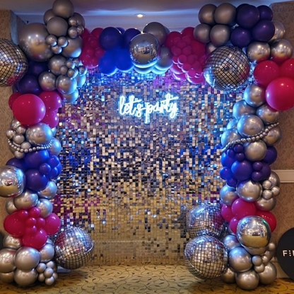 Silver Shiny Sequin Wall