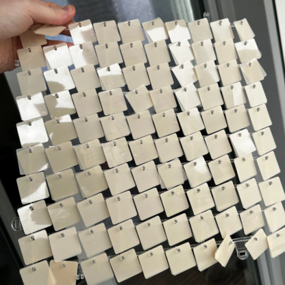 Light Nude Double Layered Sequin Wall - In Stock