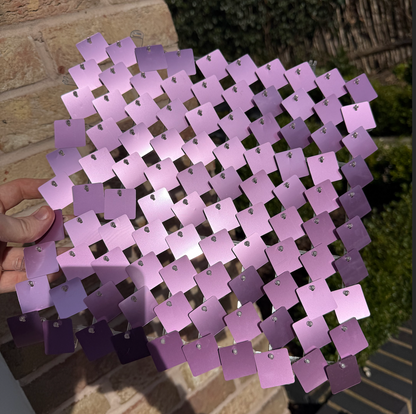 Violet Matte Sequin Wall