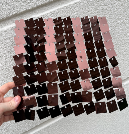 Dark Chocolate Sequin Wall