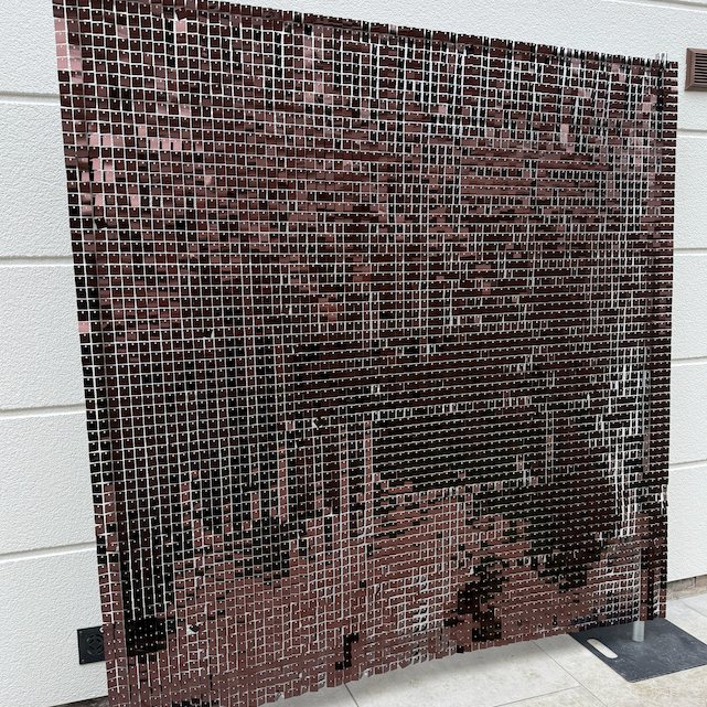 Dark Chocolate Sequin Wall