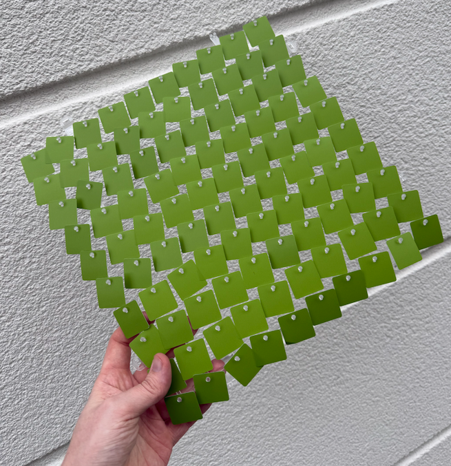 Pimento Green Sequin Wall - 49 Panels