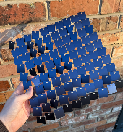 Midnight Blue Matte Sequin Wall