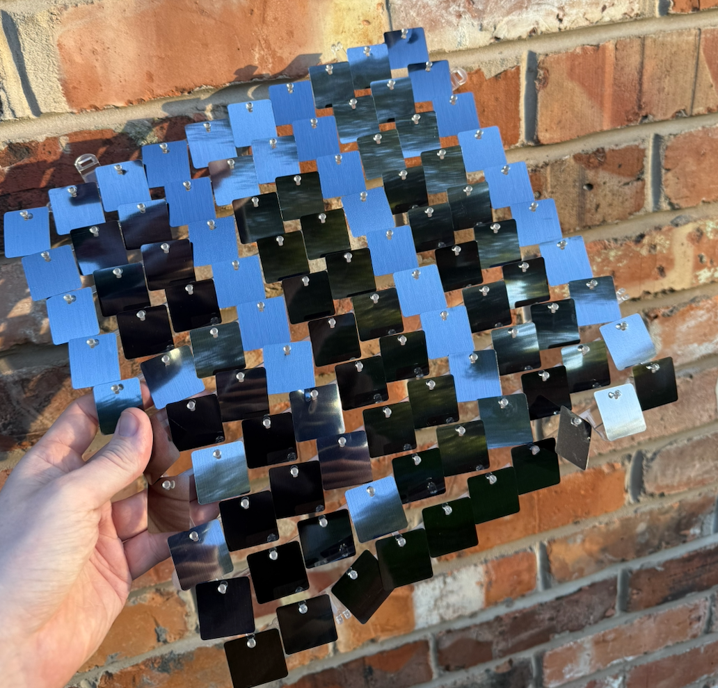 Gunemetal Sequin Wall - 49 Panels