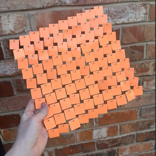 Clementine Orange Sequin Wall