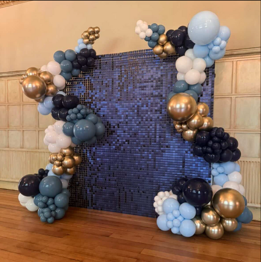 Midnight Navy Sequin Wall - 49 Panels
