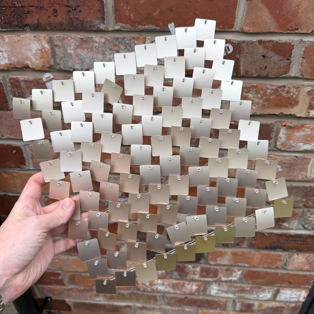 Caramel Matte Sequin Wall