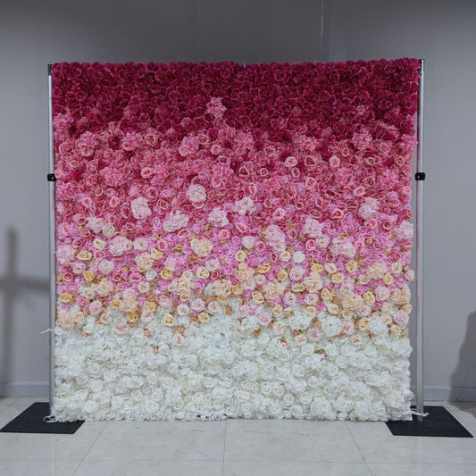 5D Floral Gradient Deluxe Flower Wall - Cloth Backed