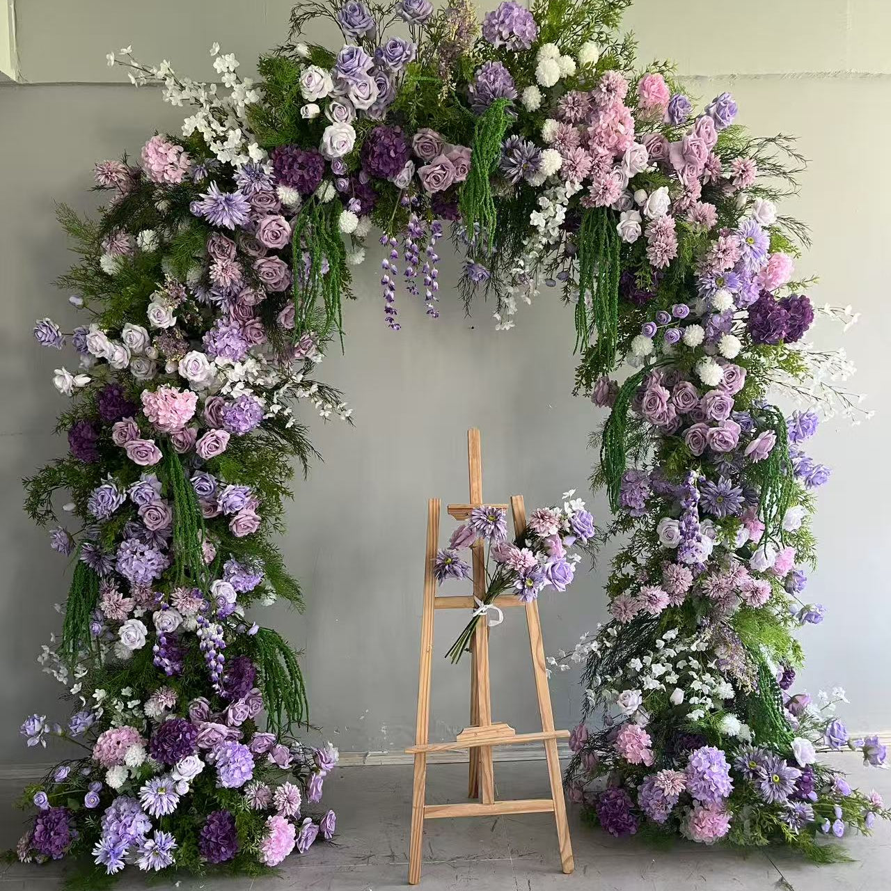Luxury Purple & Pink Floral Arch - 2.4m