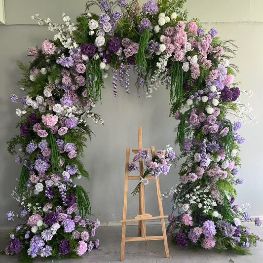 Luxury Purple & Pink Floral Arch - 2.4m