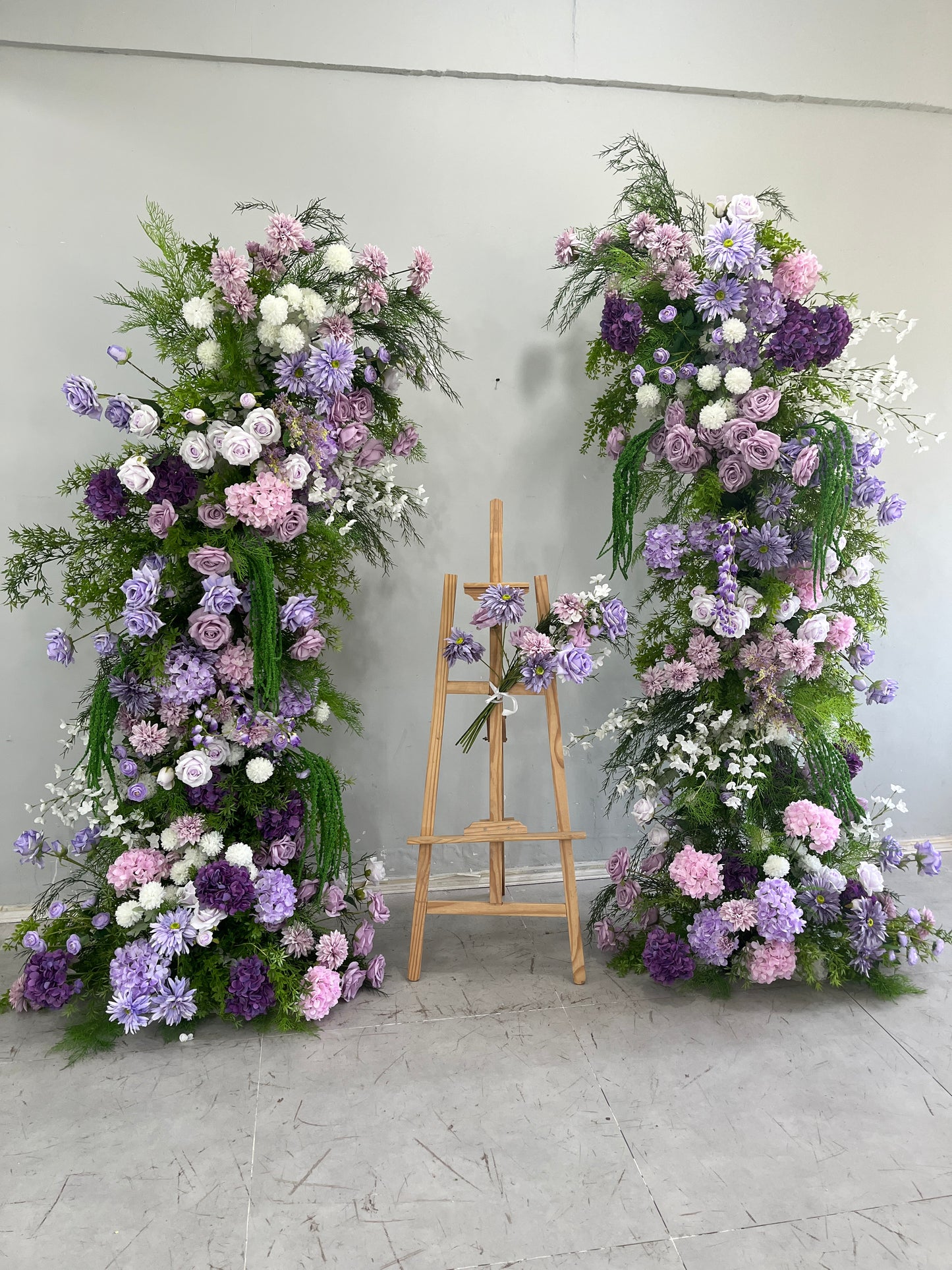 Luxury Purple & Pink Floral Arch - 2.4m