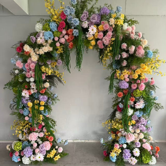Rainbow Meadow Floral Arch - 2.4m