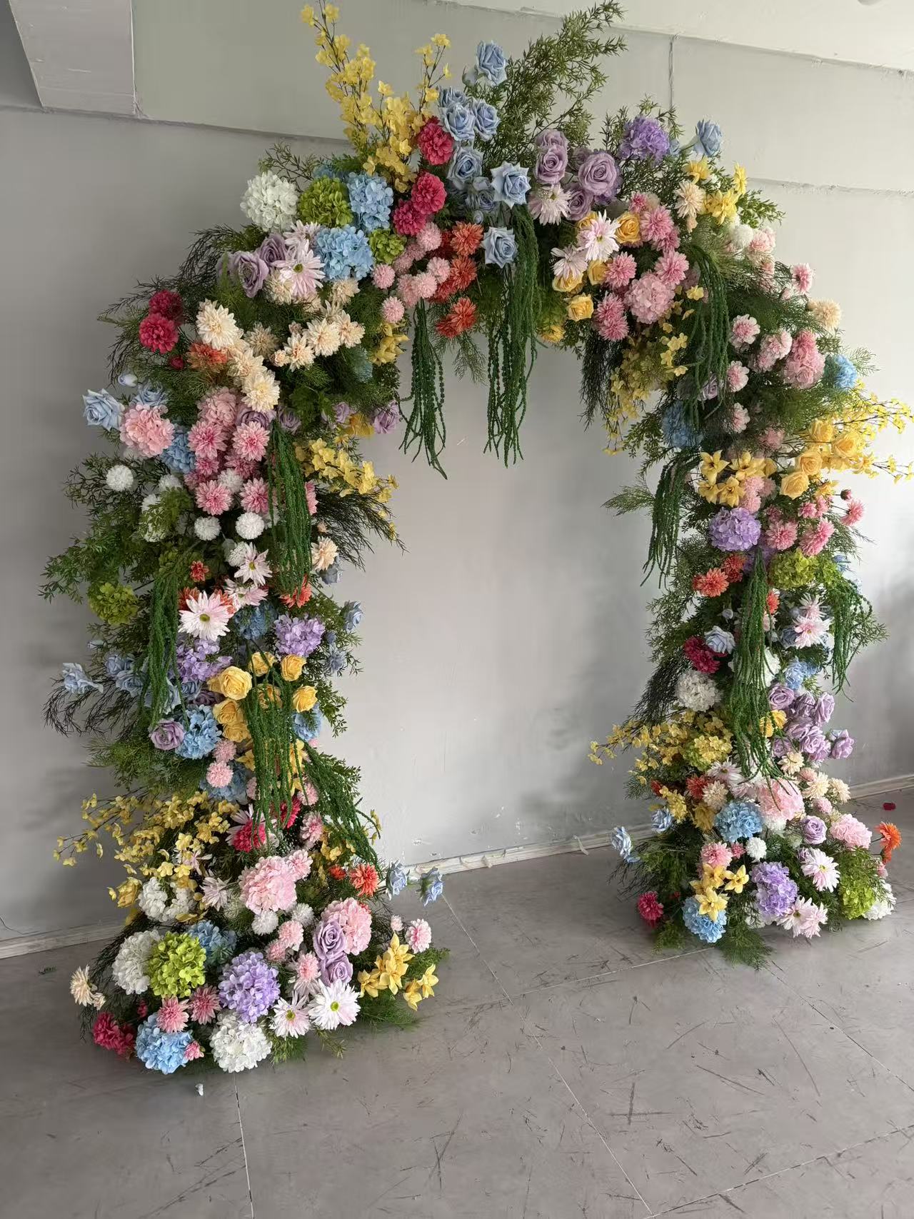 Rainbow Meadow Floral Arch - 2.4m