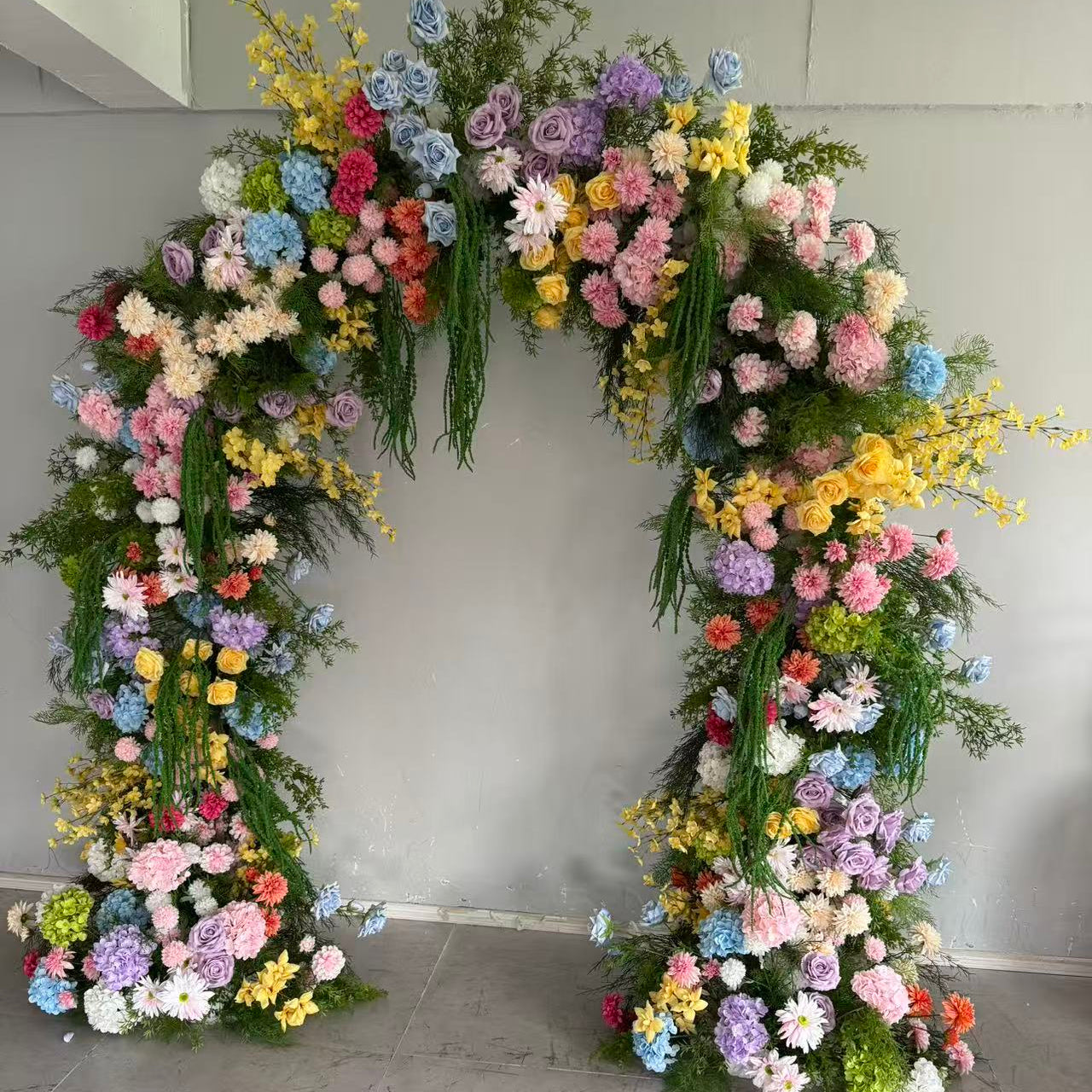 Rainbow Meadow Floral Arch - 2.4m