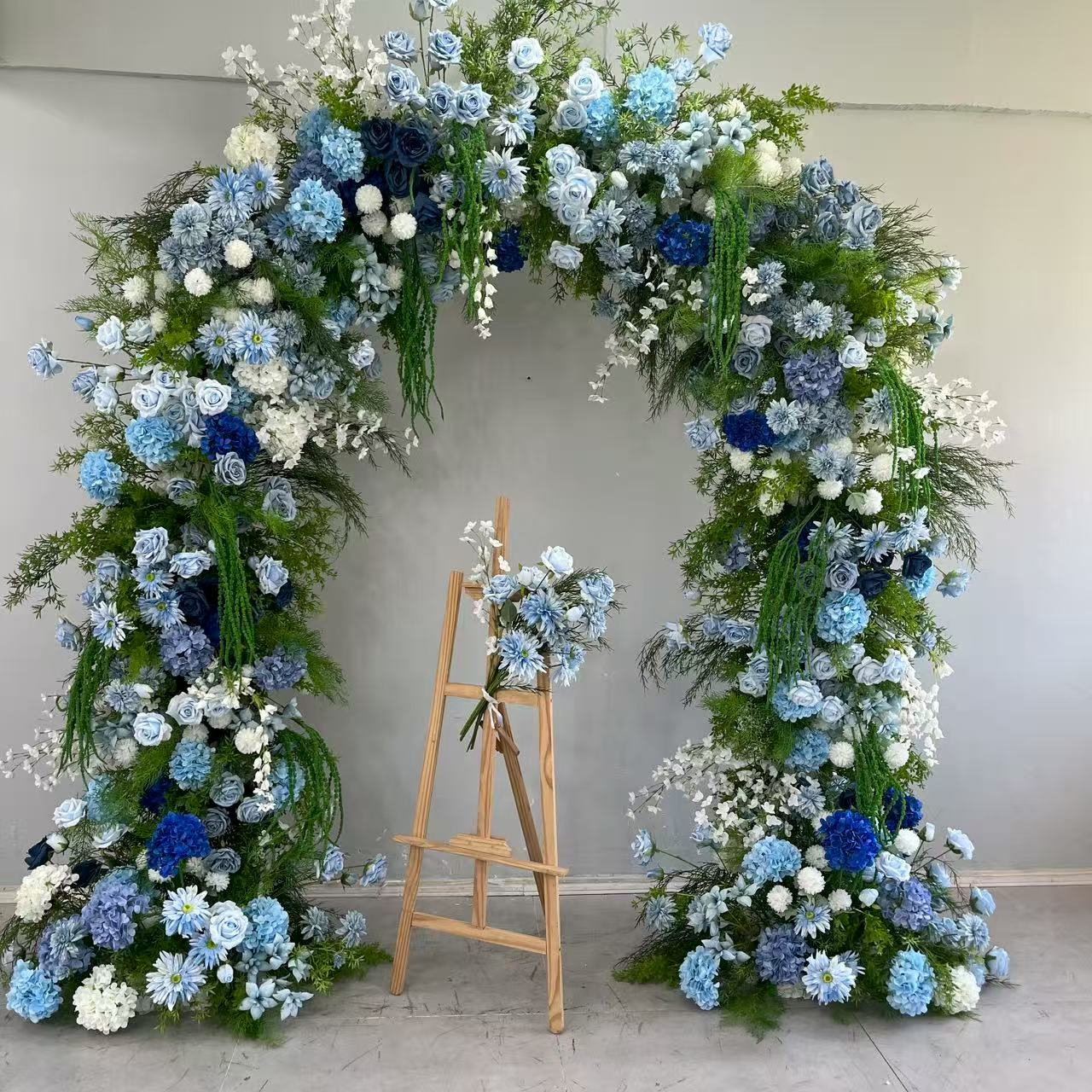 Coastal Blue Floral Arch - 2.4m