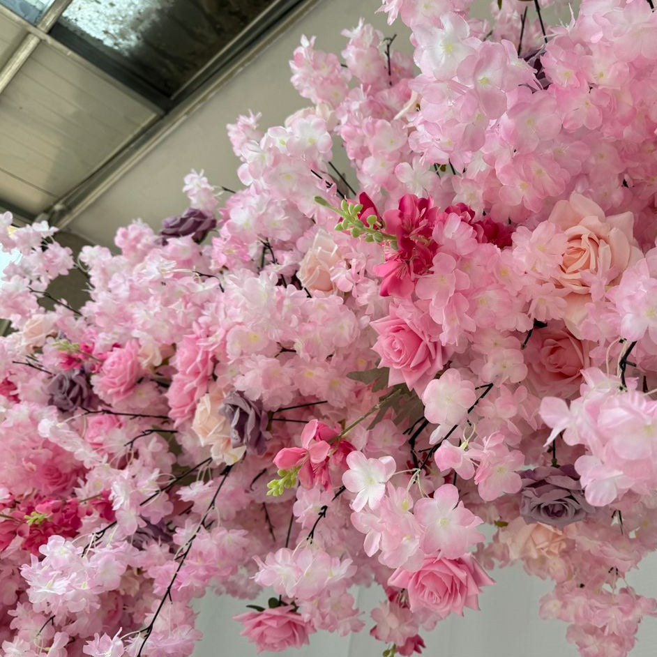 Pink Cherry Blossom Luxury Floral Arch - 2.4m