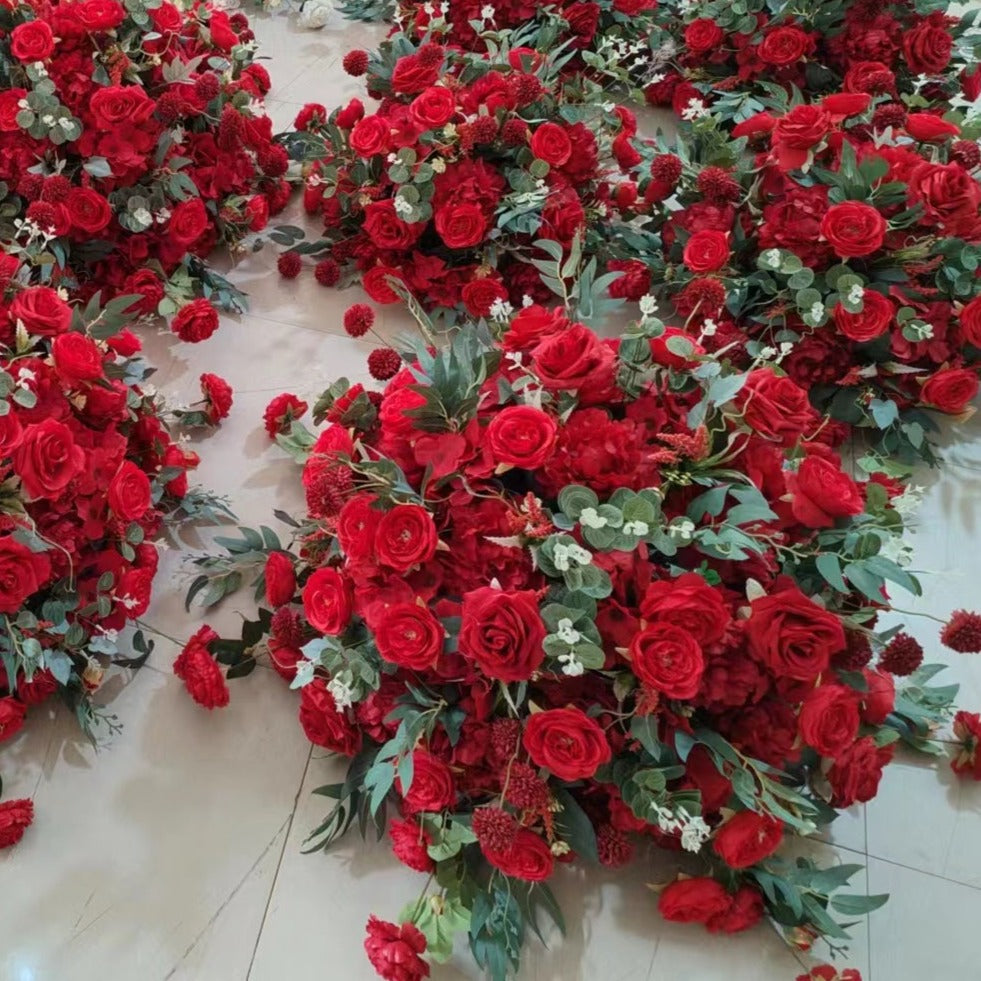 Red Rose Floral & Foliage Centrepiece