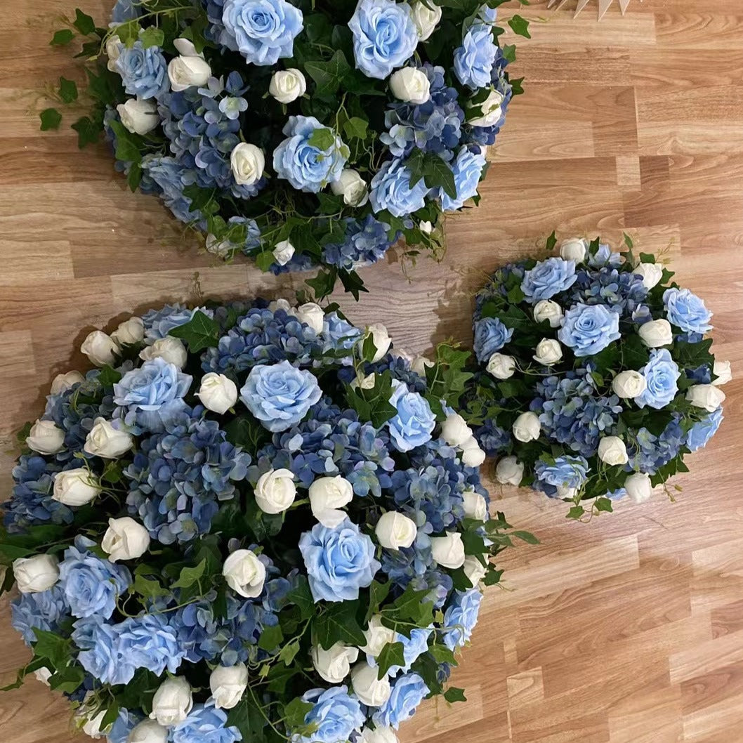 Blue Rose Floral & Foliage Centrepiece
