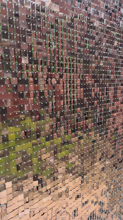 Sunset Bronze Sequin Wall