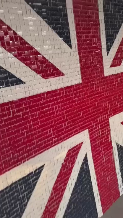 Union Jack Print Sequin Wall